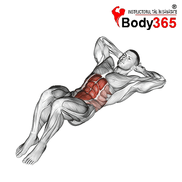 Abdomene cu genunchii ridicati (Crunch)