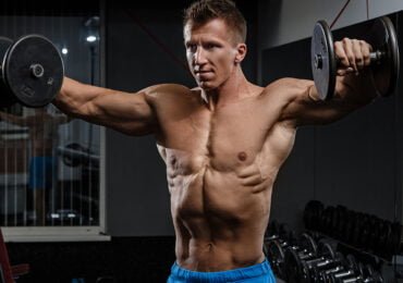 Fluturari frontale cu gantere pentru umeri