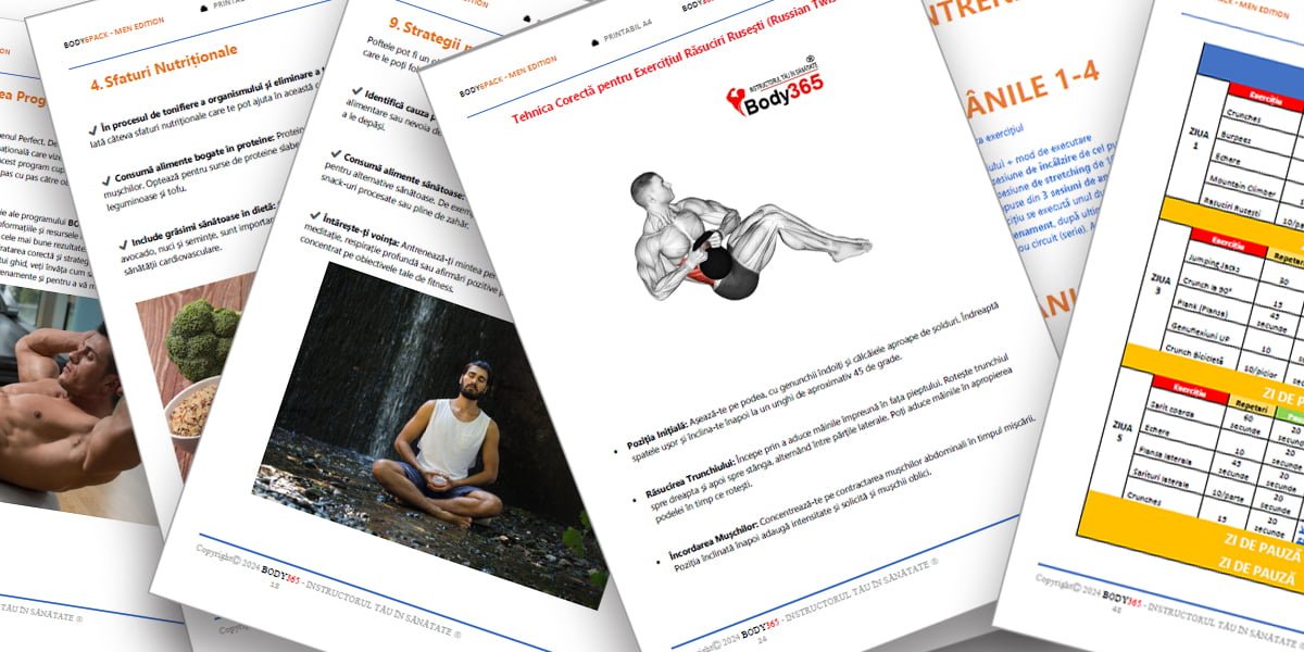 Program Abdomen Plat pentru Barbati continut