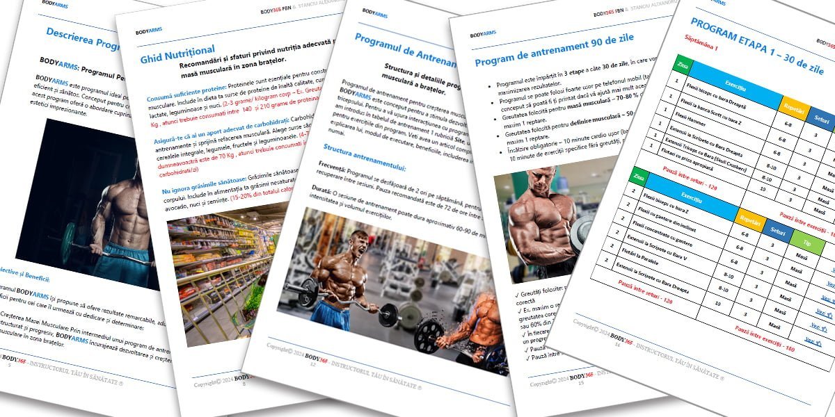 Program program crestere masa musculara brate BODYARMS fragment