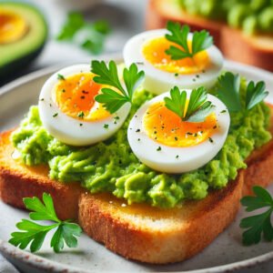 Toast Integral cu Ou Fiert și Avocado - 99 Rețete pentru Slăbit Sănătos BODYFOOD